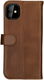 Rosso Deluxe Apple iPhone 12 Mini Hoesje Echt Leer Book Case Bruin afbeelding 6