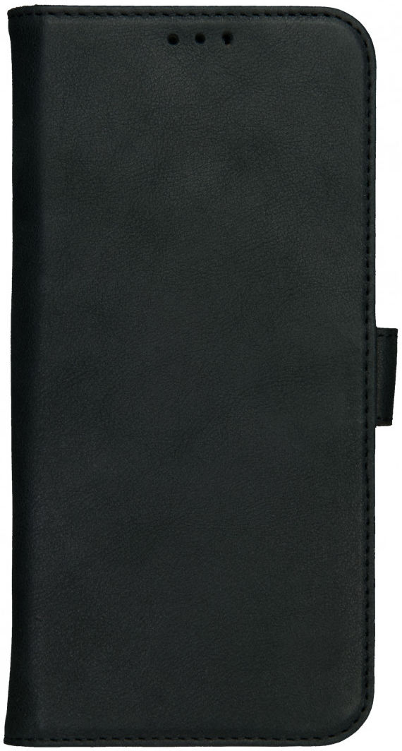 Rosso Deluxe Apple iPhone 12 / 12 Pro Hoesje Echt Leer Book Case Zwart afbeelding 13