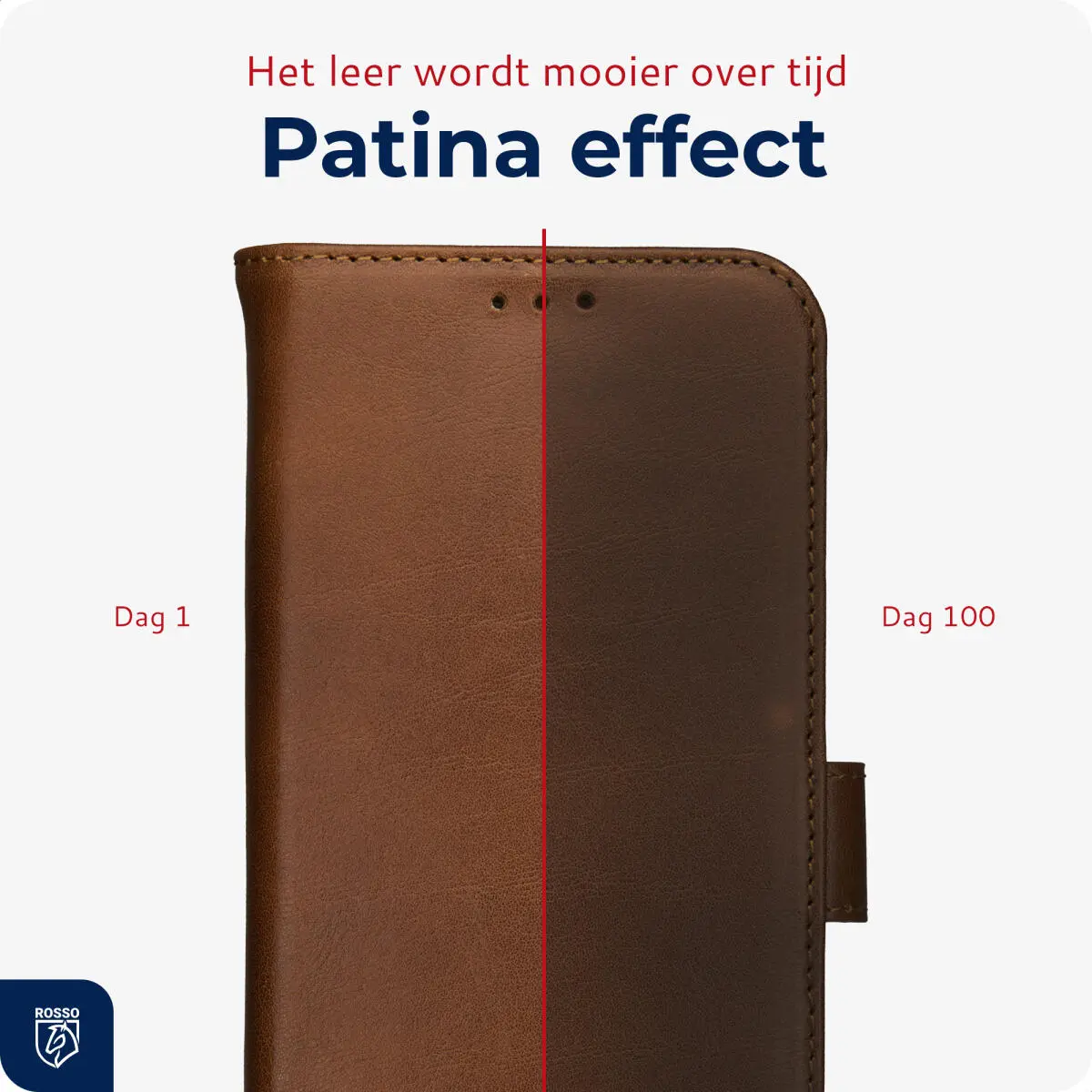 Rosso Deluxe Apple iPhone 12 / 12 Pro Hoesje Echt Leer Book Case Bruin afbeelding 8