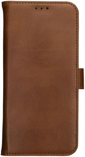 Rosso Deluxe Apple iPhone 12 Pro Max Hoesje Echt Leer Book Case Bruin afbeelding 10