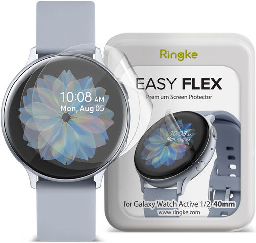 Ringke Easy Flex - Samsung Watch Active 2 40MM Screenprotector (3-Pack) afbeelding 1