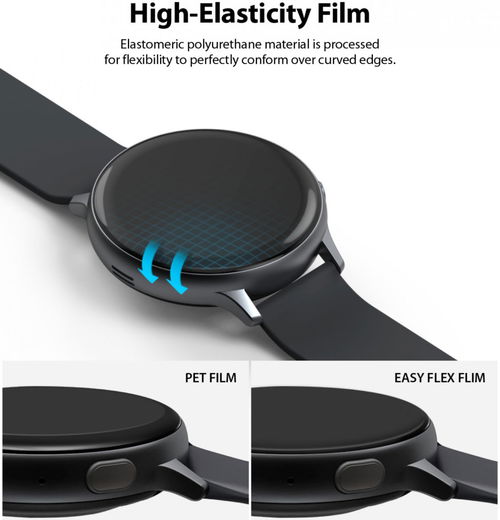 Ringke Easy Flex - Samsung Watch Active 2 40MM Screenprotector (3-Pack) afbeelding 5