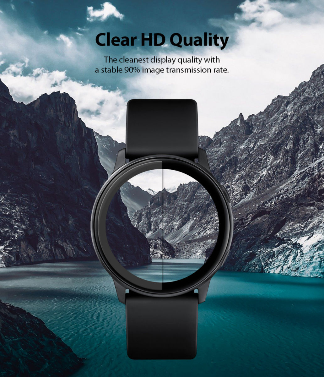 Ringke Easy Flex - Samsung Watch Active 2 40MM Screenprotector (3-Pack) afbeelding 6