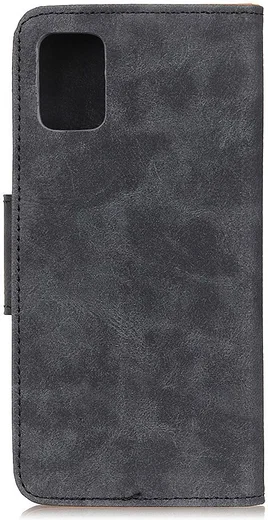 Samsung Galaxy A31 Hoesje Vintage Wallet Kunstleer Book Case Grijs afbeelding 5