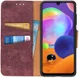 Samsung Galaxy A31 Hoesje Vintage Wallet Kunstleer Book Case Rood afbeelding 1
