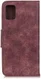 Samsung Galaxy A31 Hoesje Vintage Wallet Kunstleer Book Case Rood afbeelding 5