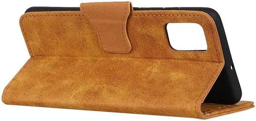 Samsung Galaxy A31 Hoesje Vintage Wallet Kunstleer Book Case Bruin afbeelding 7