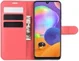 Samsung Galaxy A31 Hoesje Portemonnee Kunstleer Book Case Rood afbeelding 1