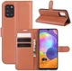 Samsung Galaxy A31 Hoesje Portemonnee Kunstleer Book Case Bruin afbeelding 6
