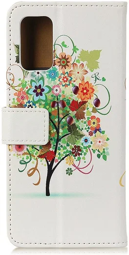 Samsung Galaxy A31 Hoesje Wallet Book Case met Tree Print afbeelding 3