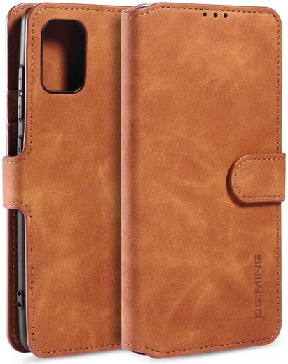 DG Ming Samsung Galaxy A31 Hoesje Retro Wallet Book Case Bruin afbeelding 2