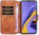 DG Ming Samsung Galaxy A31 Hoesje Retro Wallet Book Case Bruin afbeelding 1