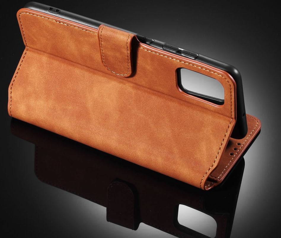DG Ming Samsung Galaxy A31 Hoesje Retro Wallet Book Case Bruin afbeelding 9