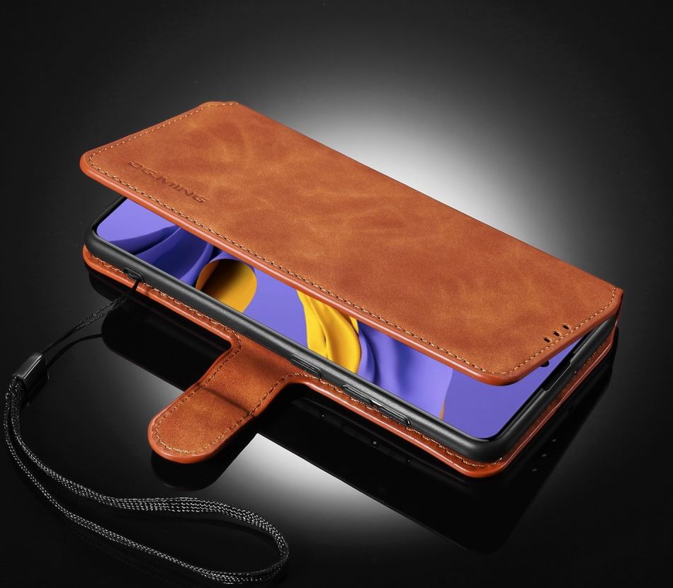 DG Ming Samsung Galaxy A31 Hoesje Retro Wallet Book Case Bruin afbeelding 4