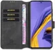 DG Ming Samsung Galaxy A31 Hoesje Retro Wallet Book Case Zwart afbeelding 1
