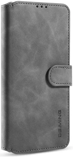 DG Ming Samsung Galaxy A31 Hoesje Retro Wallet Book Case Grijs afbeelding 4