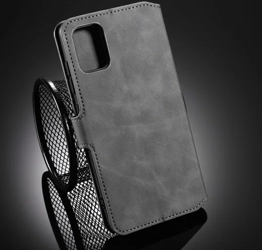 DG Ming Samsung Galaxy A31 Hoesje Retro Wallet Book Case Grijs afbeelding 9