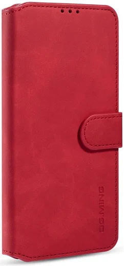 DG Ming Samsung Galaxy A31 Hoesje Retro Wallet Book Case Rood afbeelding 5