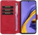 DG Ming Samsung Galaxy A31 Hoesje Retro Wallet Book Case Rood afbeelding 1