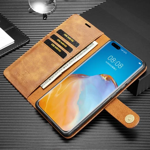 Samsung Galaxy A31 Hoesje 2-in-1 Book Case en Back Cover Bruin afbeelding 5