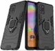 Samsung Galaxy A31 Hoesje Hybride met Kickstand Back Cover Zwart afbeelding 2