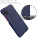 Samsung Galaxy A31 Hoesje met Stof Textuur Hard Back Cover Blauw afbeelding 3