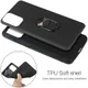 Samsung Galaxy A31 Hoesje met Kickstand Ring Back Cover Zwart afbeelding 7