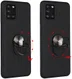 Samsung Galaxy A31 Hoesje met Kickstand Ring Back Cover Zwart afbeelding 9