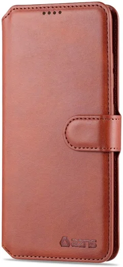 AZNS Samsung Galaxy A31 Hoesje Wallet Book Case met Stand Coffee afbeelding 2