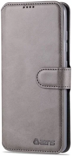 AZNS Samsung Galaxy A31 Hoesje Wallet Book Case met Stand Grijs afbeelding 2