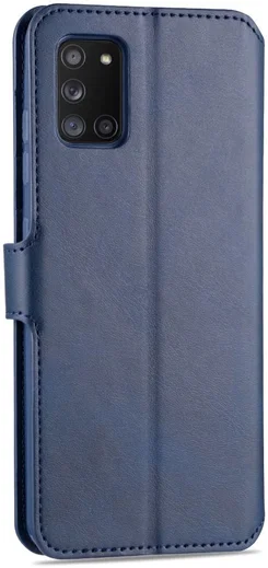 AZNS Samsung Galaxy A31 Hoesje Wallet Book Case met Stand Blauw afbeelding 3
