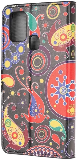 Samsung Galaxy M31 Portemonnee Hoesje Colorful Flowers afbeelding 3