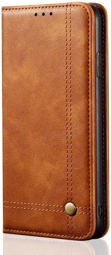 Samsung Galaxy A31 Hoesje Vintage Portemonnee Book Case Bruin afbeelding 3