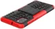 Samsung Galaxy A31 Hoesje Hybride Robuuste Back Cover Zwart Rood afbeelding 8