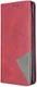 Samsung Galaxy A31 Hoesje Portemonnee Book Case Geometrie Design Rood afbeelding 1