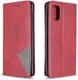 Samsung Galaxy A31 Hoesje Portemonnee Book Case Geometrie Design Rood afbeelding 6