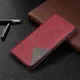 Samsung Galaxy A31 Hoesje Portemonnee Book Case Geometrie Design Rood afbeelding 7