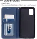Samsung Galaxy A31 Hoesje Portemonnee Book Case Geometrie Design Blauw afbeelding 3