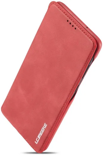 Samsung Galaxy A31 Hoesje Retro Book Case Kunstleer Rood afbeelding 8