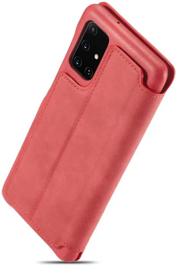 Samsung Galaxy A31 Hoesje Retro Book Case Kunstleer Rood afbeelding 9