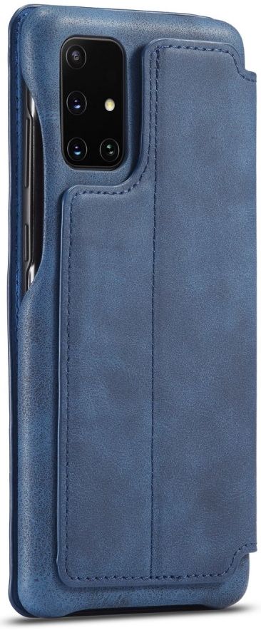 Samsung Galaxy A31 Hoesje Retro Book Case Kunstleer Blauw afbeelding 6