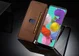 Samsung Galaxy A31 Hoesje Retro Book Case Kunstleer Coffee afbeelding 3