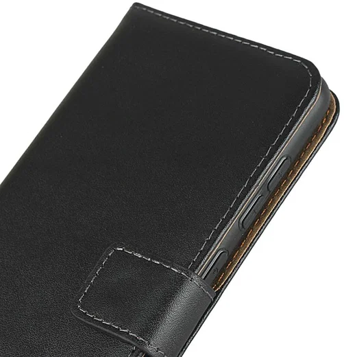 Samsung Galaxy A31 Hoesje Wallet Book Case Echt Leer Zwart afbeelding 11