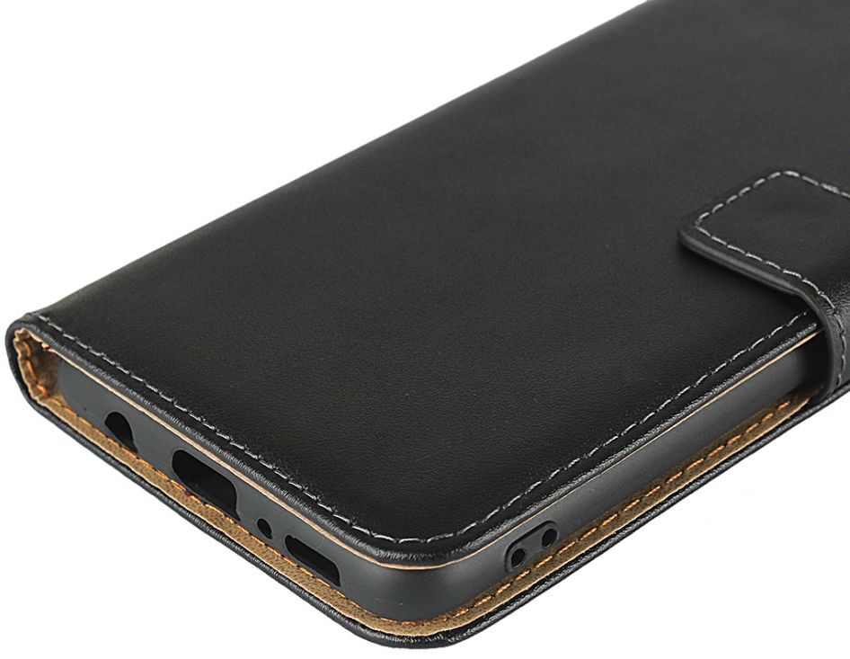 Samsung Galaxy A31 Hoesje Wallet Book Case Echt Leer Zwart afbeelding 7
