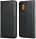 Samsung Galaxy A31 Hoesje Wallet Book Case Echt Leer Zwart afbeelding 2