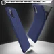 Samsung Galaxy A31 Hoesje Twill Slim Textuur Back Cover Donker Blauw afbeelding 4