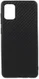 Samsung Galaxy A31 Hoesje Dun TPU Carbon Fiber Back Cover Zwart afbeelding 1