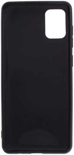 Samsung Galaxy A31 Hoesje Dun TPU Carbon Fiber Back Cover Zwart afbeelding 5
