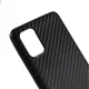 Samsung Galaxy A31 Hoesje Dun TPU Carbon Fiber Back Cover Zwart afbeelding 4