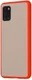 Samsung Galaxy A31 Hoesje Matte Back Cover met Bumper Rood afbeelding 1